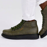 High Top Platform Sneakers for Men by Apollo | Kelly in Woodland Prestige