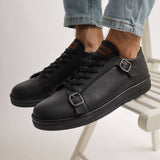 Low Top Casual Sneakers for Men by Apollo | Izmir in Black