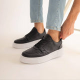 Low Top Casual Sneakers for Men by Apollo Moda | Oxford Monochrome Majesty