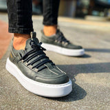 Low Top Casual Sneakers for Men by Apollo Moda | Monza Anthracite Air