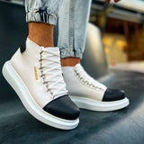 High Top Platform Sneakers for Men by Apollo | Kelly in Monochrome Marvel