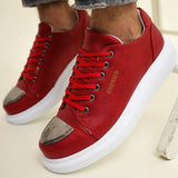 Casual Women's Low Top Sneakers by Apollo | Luiz Z in Radiant Ruby