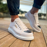 Low Top Metal Toe Cap Men's Sneakers by Apollo | Luiz Z in Pure Harmony