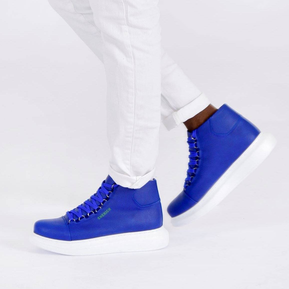 High Top Platform Sneakers for Women by Apollo | Kelly in Azure Allure