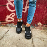Casual Men's Sneakers With Air Soles by Apollo Moda | Espana Monochrome Motion
