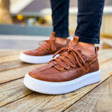Low Top Casual Sneakers for Men by Apollo | Monza in Brown