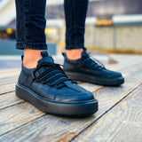 Low Top Casual Sneakers for Men by Apollo Moda | Monza Noir Elegance