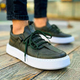 Low Top Casual Sneakers for Men by Apollo Moda | Monza Verdant Vitality