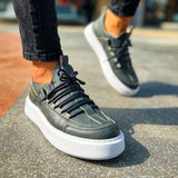 Low Top Casual Sneakers for Men by Apollo | Monca in Anthracite