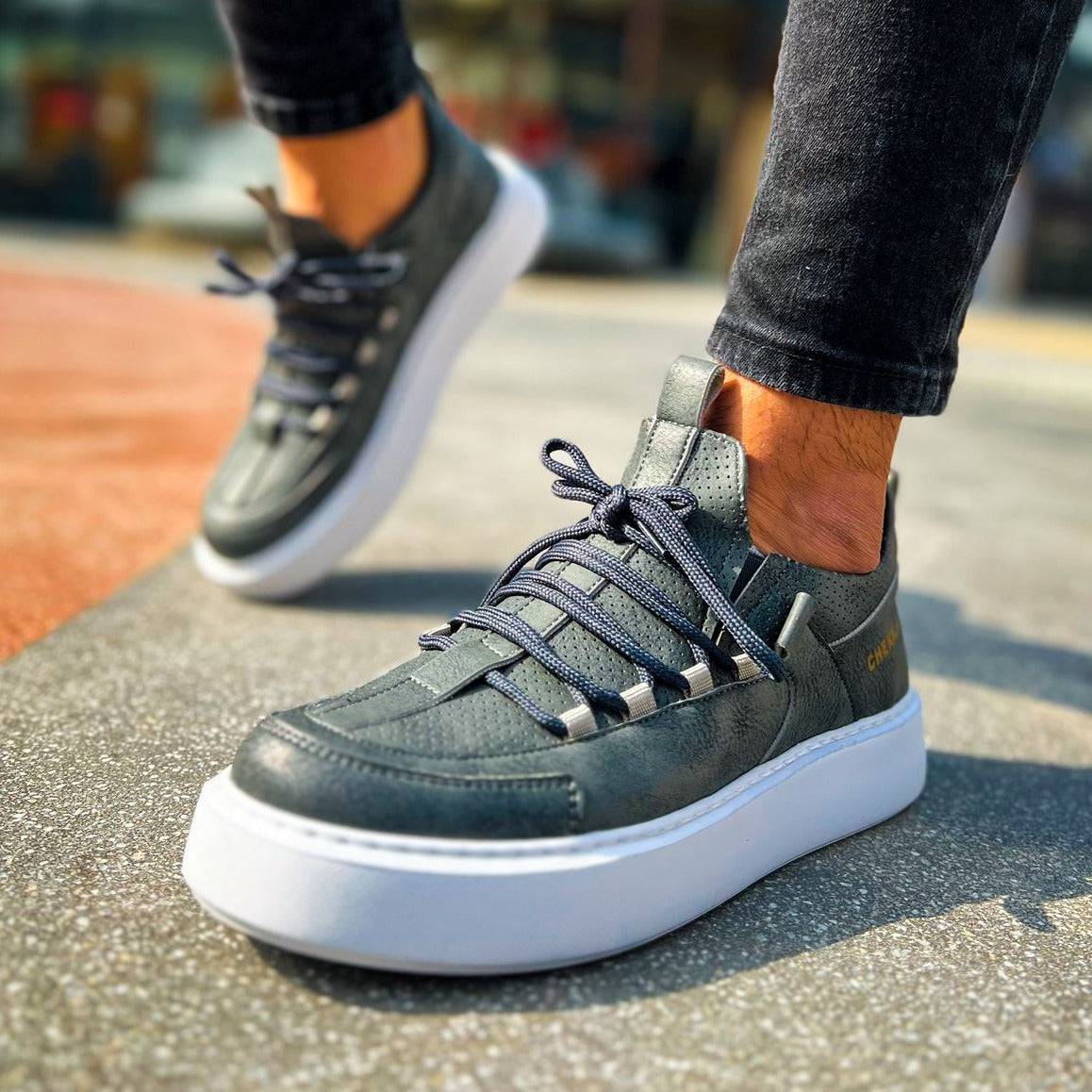 Low Top Casual Sneakers for Men by Apollo | Monca in Anthracite