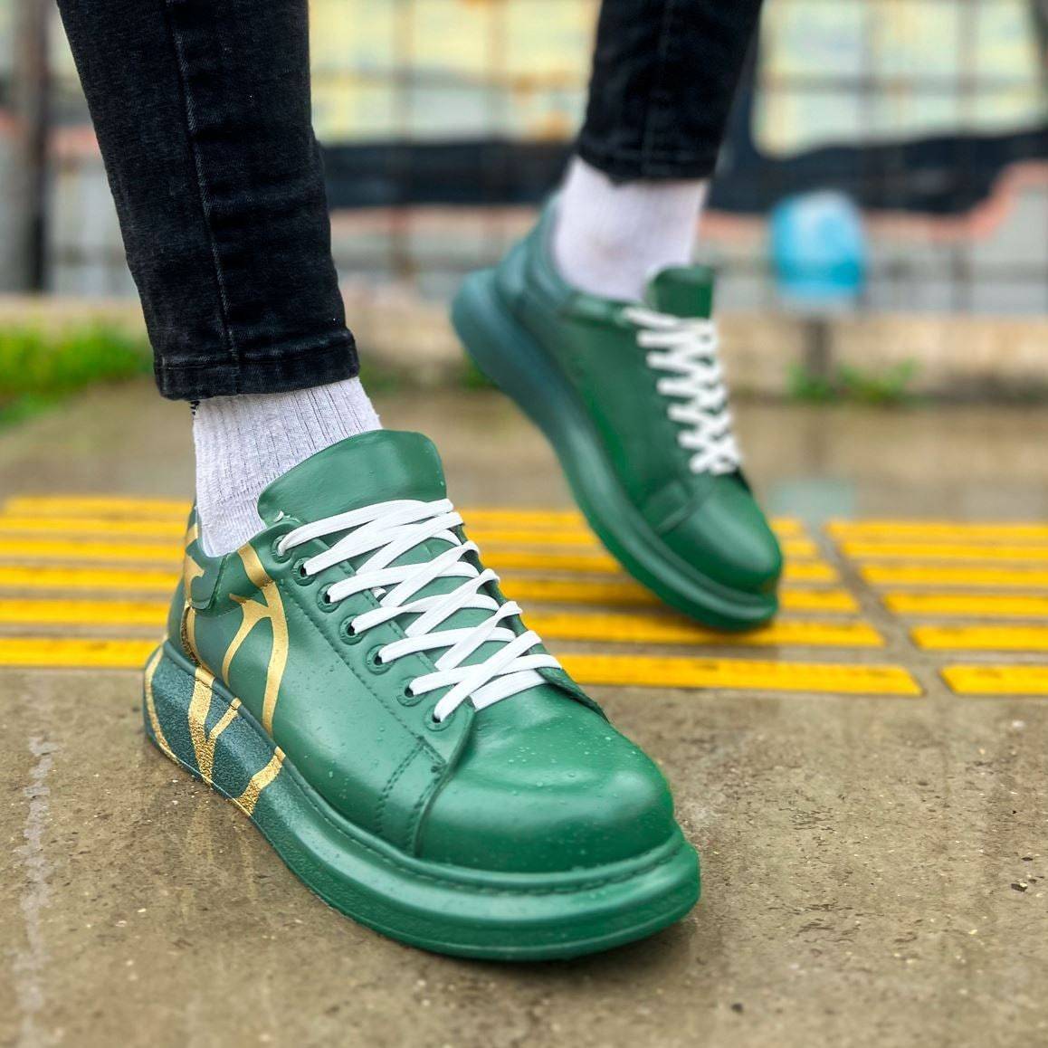 Customized Sneakers for Women by Apollo | Tokyo Verdant Radiance