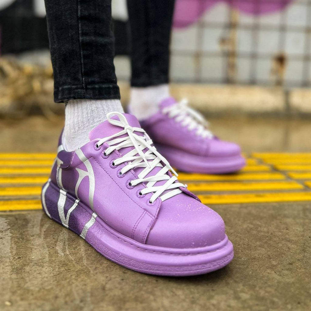 Customized Sneakers for Men by Apollo | Tokyo in Essence in Regal Purple