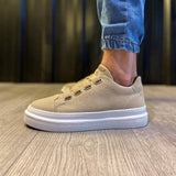 Casual Slip-On Men's Sneakers | La La Shoeland | Leon in Beige