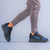 Men's Low Top Casual Sneakers by Apollo Moda | Leo Camo Ocean