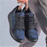 Men's Low Top Casual Sneakers by Apollo Moda | Leo Camo Ocean