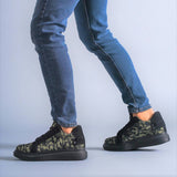 Men's Low Top Casual Sneakers by Apollo Moda | Leo Camo Verdant