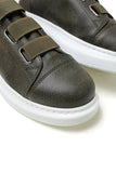 Slip-On Platform Sneakers for Men by Apollo | Luiz in Verdant Vision