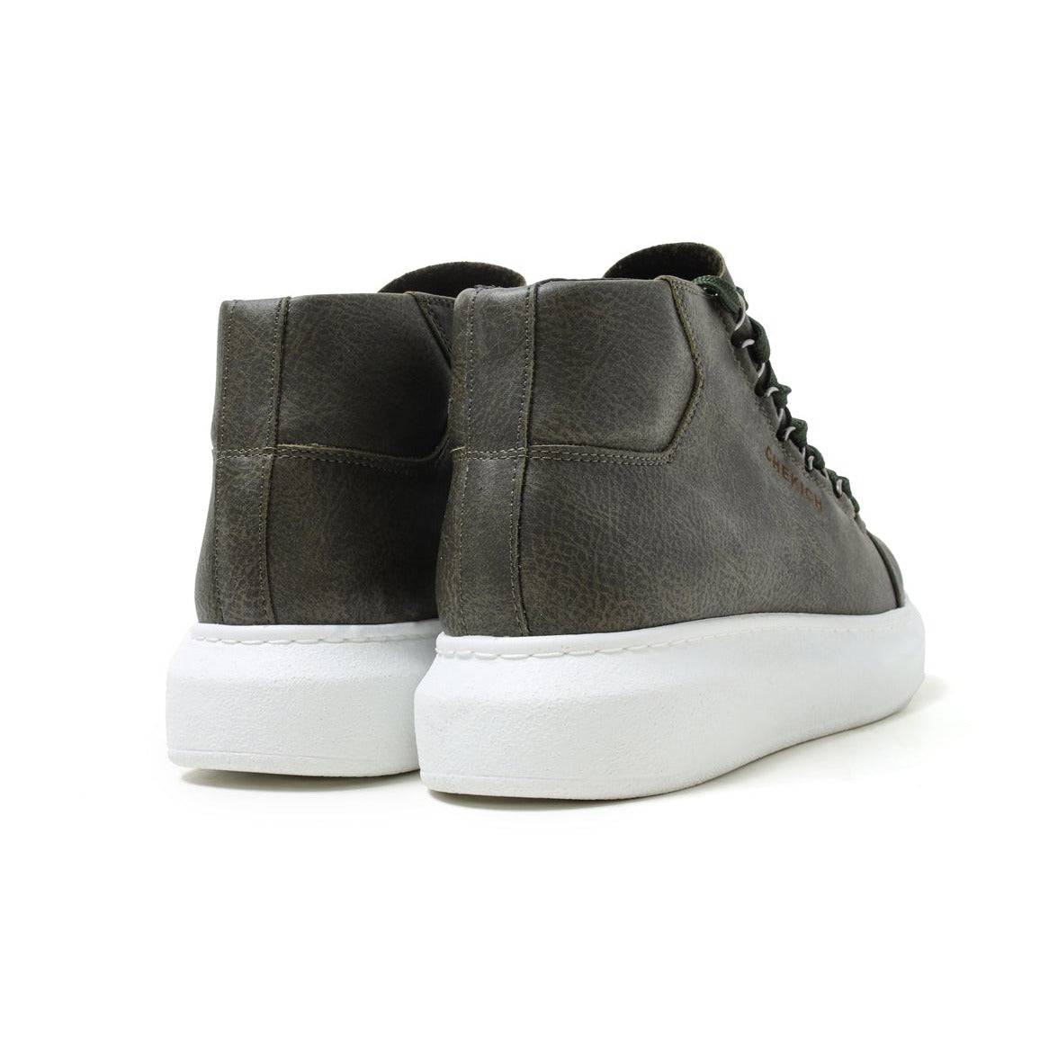 High Top Platform Sneakers for Men by Apollo | Kelly in Verdant Vitality