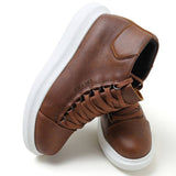 High Top Platform Sneakers for Women by Apollo | Kelly in Earthy Elegance