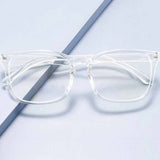 Men Clear Acrylic Frame Glasses