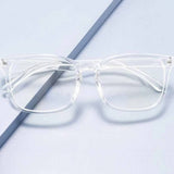 Men Clear Acrylic Frame Glasses - Apollo Moda