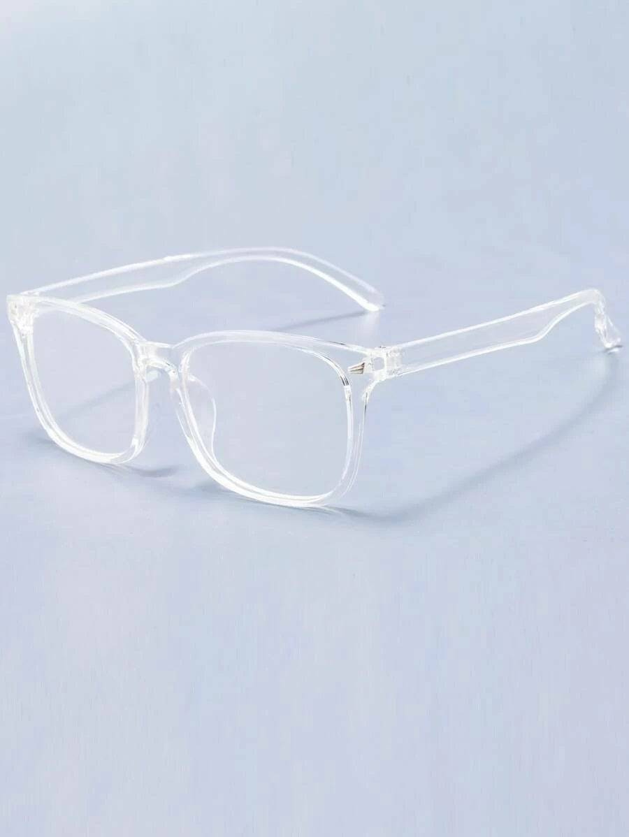 Clear acrylic glasses frames top