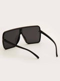 Men Flat Top Shield Fashion Glasses - Apollo Moda