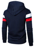 Men Colorblock Drawstring Detail Sweatshirt - Apollo Moda