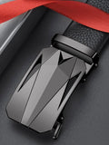 Men Geometric Buckle Belt