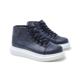 High Top Platform Sneakers for Men by Apollo | Kelly in Nautical Nobility
