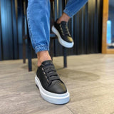 Casual Slip-On Men's Sneakers | La La Shoeland | Leon in Black