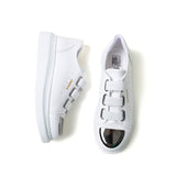 Slip-On Metal Toe Cap Sneakers for Men by Apollo | Luiz X in Pristine Purity