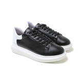 Low Top Casual Sneakers for Men by Apollo Moda | Pluto Midnight Black