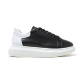 Low Top Casual Platform Sneakers for Women by Apollo | Pluto X in Bold Black