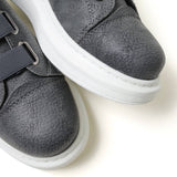 Slip-On Platform Sneakers for Men by Apollo | Luiz in Graphite Grace