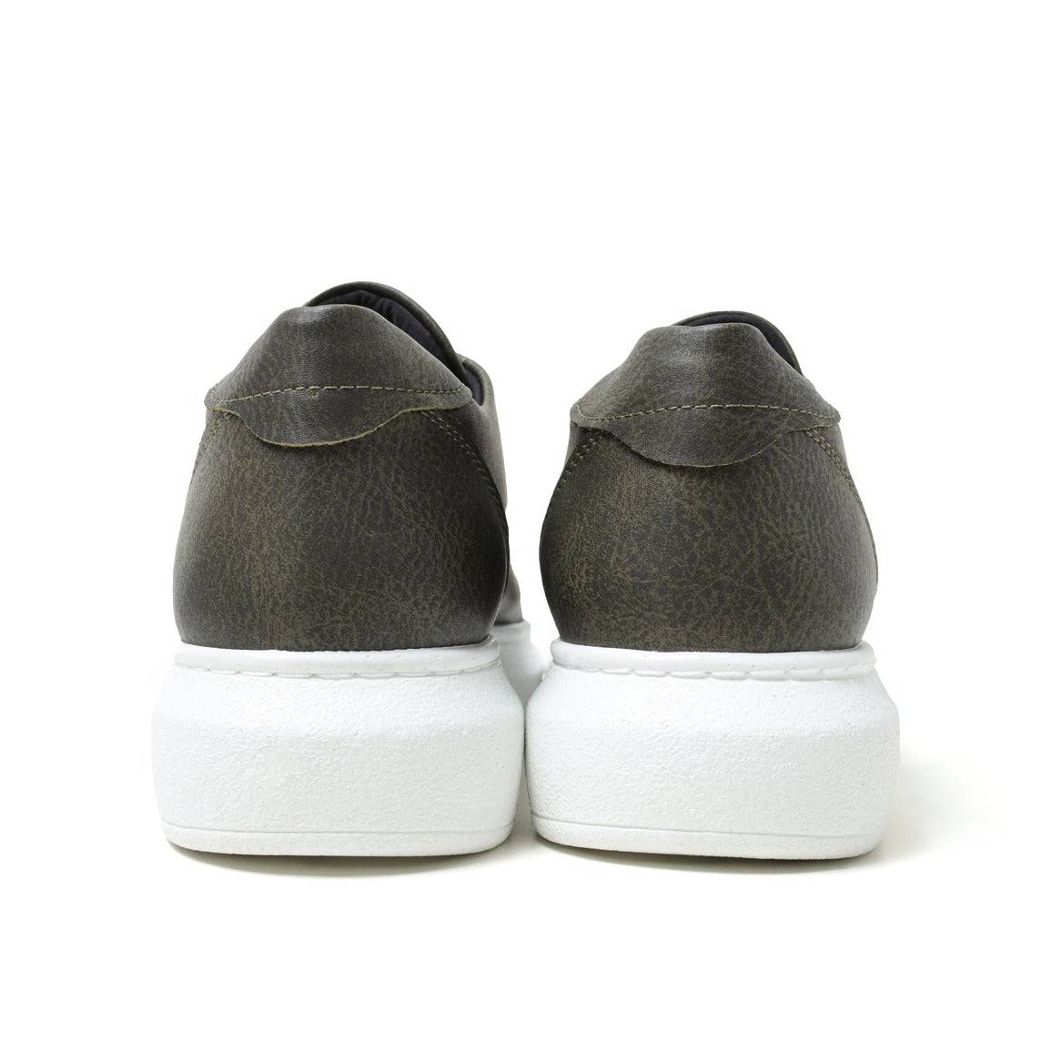 Slip-On Sneakers with Metal Toe for Men by Apollo | Luiz X in Verdant Vogue