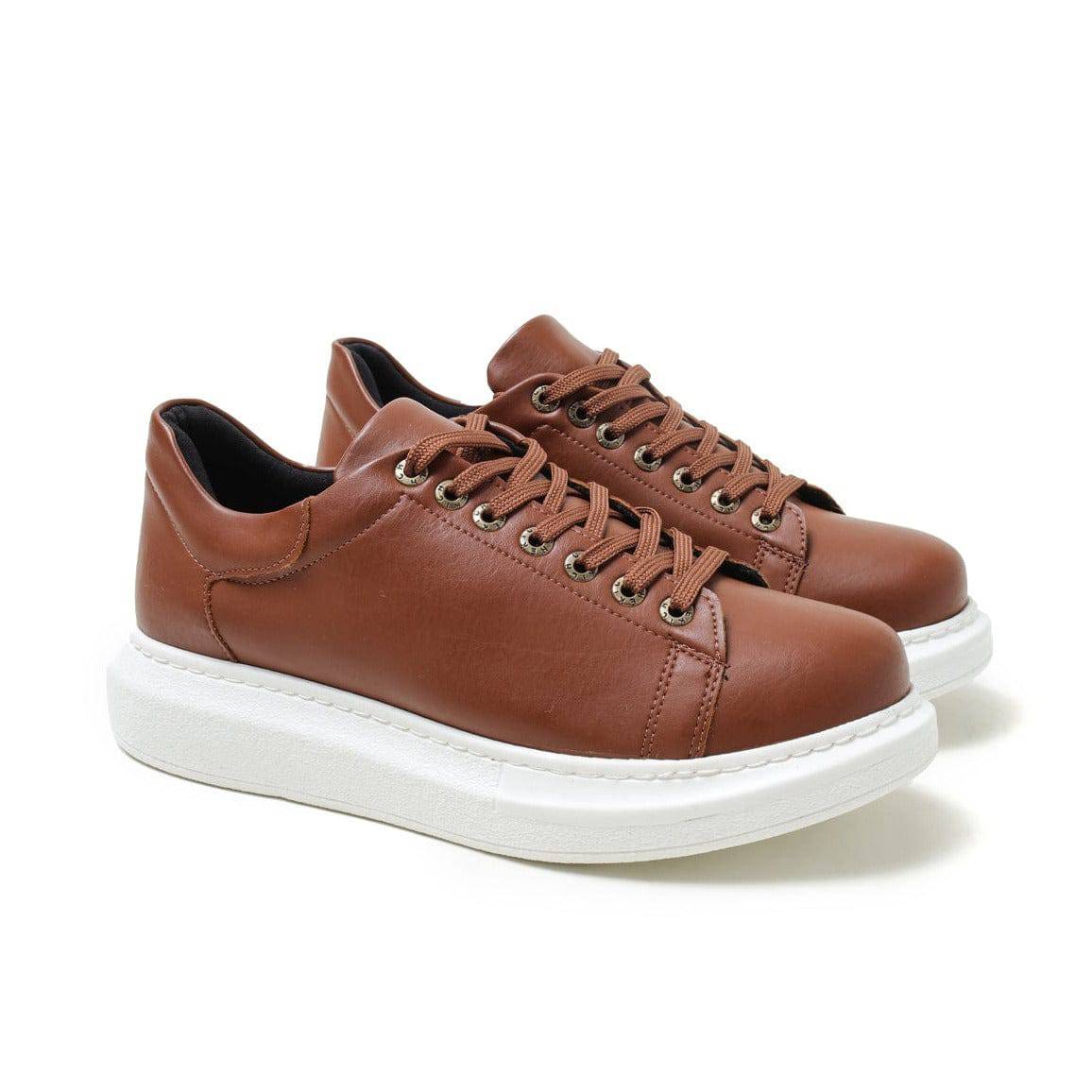 Low Top Casual Sneakers for Men by Apollo | Pluto in Earthy Brown
