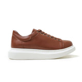 Low Top Casual Sneakers for Men by Apollo Moda | Pluto Earthy Brown