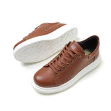 Low Top Casual Platform Sneakers for Women by Apollo Moda | Pluto Rich Brown