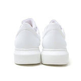 Low Top Casual Platform Sneakers for Men by Apollo | Pluto in Pristine White