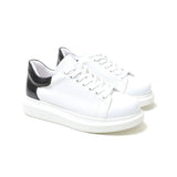 Low Top Casual Platform Sneakers for Women by Apollo Moda | Pluto X Crisp White