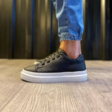 Casual Slip-On Men's Sneakers | La La Shoeland | Leon in Black