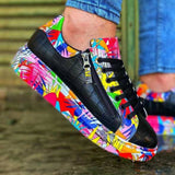 Customized Low Top Sneakers for Men by Apollo Moda | Paolo Serpent Rainbow