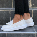 Men's Classic Fashionable Loafers by La La Shoeland | Paris in All White