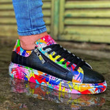 Customized Low Top Sneakers for Men by Apollo Moda | Paolo Serpent Rainbow