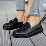 Dress Shoes Loafers for Men by Apollo | Roma in Elegance in Patent Noir