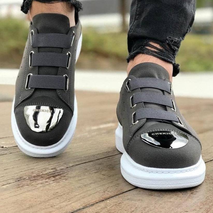 Slip-On Sneakers with Metal Toe for Men by Apollo | Luiz X in Urban Elegance