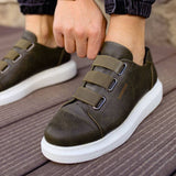 Slip-On Platform Sneakers for Men by Apollo | Luiz in Verdant Vision