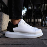 Low Top Casual Platform Sneakers for Women by Apollo | Pluto X in Crisp White