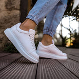 Low Top Casual Everyday Sneakers for Men by Apollo | Pluto in Pure White